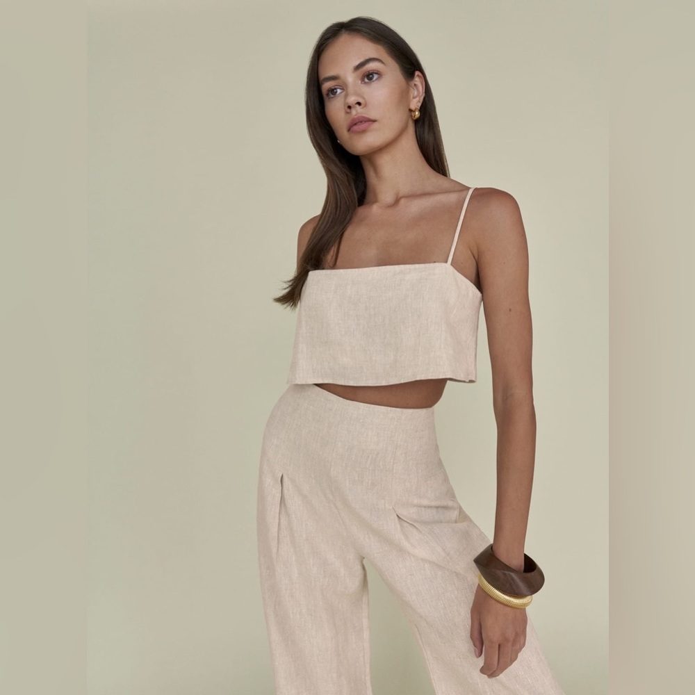 Reformation Cleo Linen Two Piece Set